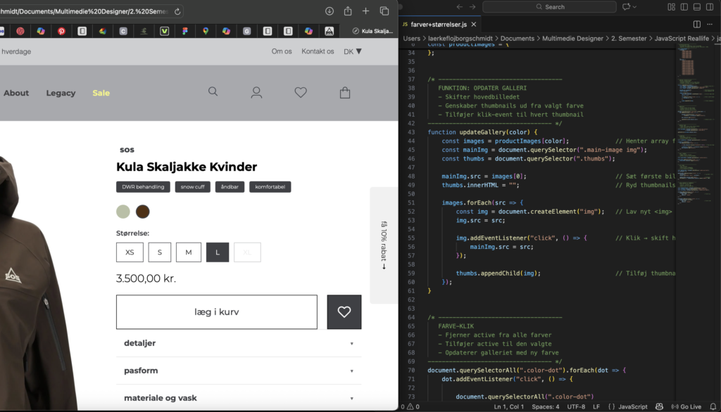 Javaskript forløb - Proces portfolio